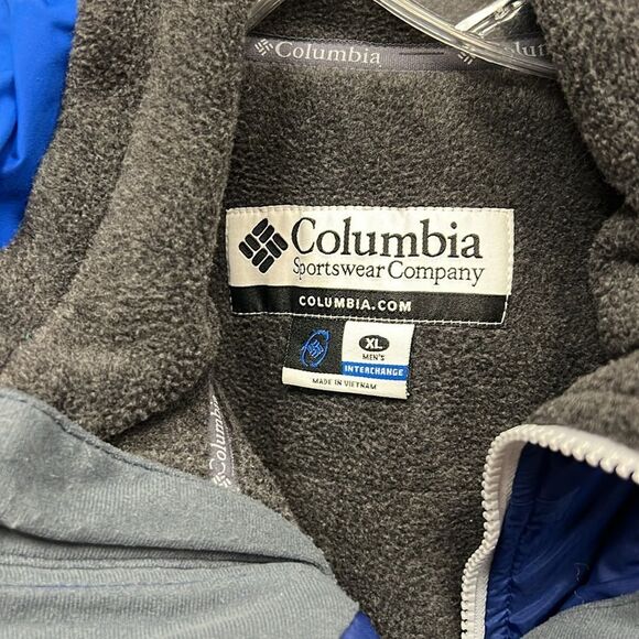 Blue Columbia sportswear jacket with fleece liner - Picture 4 of 5